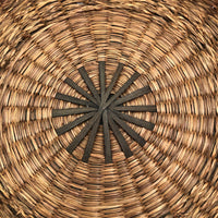 Large Round Flat Wabanaki Northeast Coast Native Sewing Basket