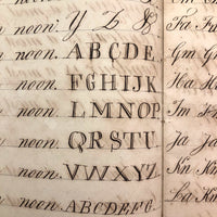 Horatio Crane Penmanship + Math Notebook, 1816, Boston MA