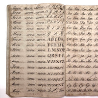 Horatio Crane Penmanship + Math Notebook, 1816, Boston MA
