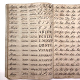 Horatio Crane Penmanship + Math Notebook, 1816, Boston MA