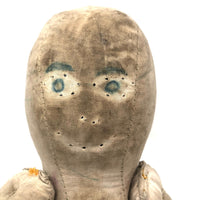 Curious Old Amish Rag Doll with Lost Face