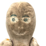 Curious Old Amish Rag Doll with Lost Face
