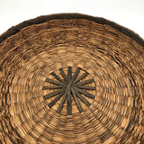 Large Round Flat Wabanaki Northeast Coast Native Sewing Basket