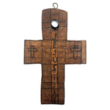 Jesus Is Love Handmade Wooden Cross, with Great Backside Too