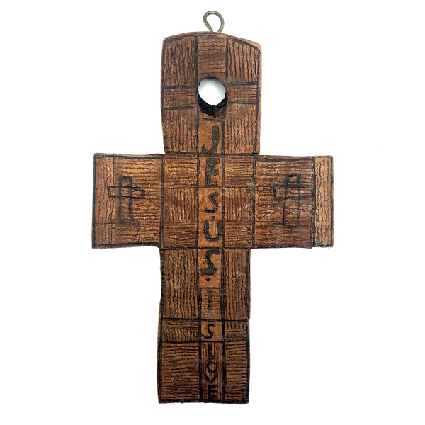 Jesus Is Love Handmade Wooden Cross, with Great Backside Too