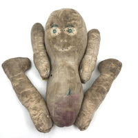 Curious Old Amish Rag Doll with Lost Face