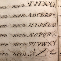 Horatio Crane Penmanship + Math Notebook, 1816, Boston MA