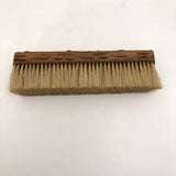 Carved Oak Clothes Brush with Horsehair Bristles