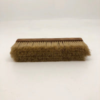 Carved Oak Clothes Brush with Horsehair Bristles