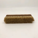 Carved Oak Clothes Brush with Horsehair Bristles