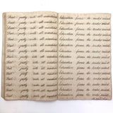Horatio Crane Penmanship + Math Notebook, 1816, Boston MA