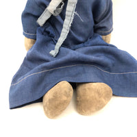 Curious Old Amish Rag Doll with Lost Face