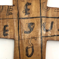 Jesus Is Love Handmade Wooden Cross, with Great Backside Too