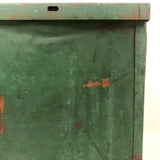 Large, Gorgeous Green Lidded Tin Box