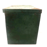 Large, Gorgeous Green Lidded Tin Box