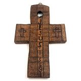 Jesus Is Love Handmade Wooden Cross, with Great Backside Too