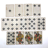 B.P Grimaud 19th Century French No Indices Playing Cards - Clubs
