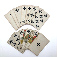 B.P Grimaud 19th Century French No Indices Playing Cards - Clubs