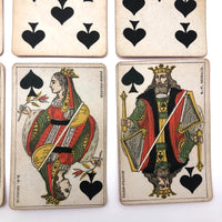 Antique Playing Cards by B. P. Grimaud, Paris c1890 complete 32/32 no  indices