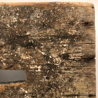 Much Used Old Pine Stool with Painterly Surface