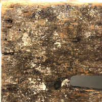 Much Used Old Pine Stool with Painterly Surface