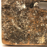 Much Used Old Pine Stool with Painterly Surface