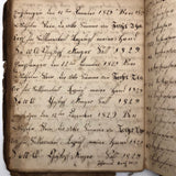 1829-30 Penmanship Practice Notebook, in German, Presumed American