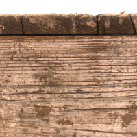 Much Used Old Pine Stool with Painterly Surface