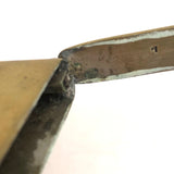 Charming c. 1900 Hand-engraved Brass Vesta or Card Case with Ballerina