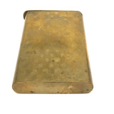 Charming c. 1900 Hand-engraved Brass Vesta or Card Case with Ballerina