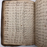 1829-30 Penmanship Practice Notebook, in German, Presumed American