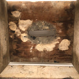 Much Used Old Pine Stool with Painterly Surface