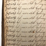1829-30 Penmanship Practice Notebook, in German, Presumed American