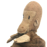Much Loved Old Handmade Monkey Hand Puppet