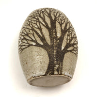 Andersen Design Studio Mid-Century Stoneware Vase with Tree