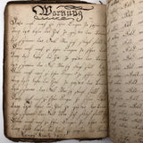 1829-30 Penmanship Practice Notebook, in German, Presumed American