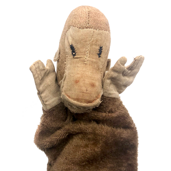 Much Loved Old Handmade Monkey Hand Puppet