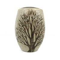 Andersen Design Studio Mid-Century Stoneware Vase with Tree