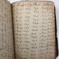 1829-30 Penmanship Practice Notebook, in German, Presumed American