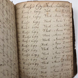 1829-30 Penmanship Practice Notebook, in German, Presumed American