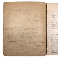 Marion and Lucille Effie Morse's "Big Game" Notebook, Hallowell Maine