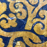 Antique Tibetan Large Painted Wooden Panel