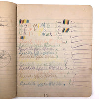 Marion and Lucille Effie Morse's "Big Game" Notebook, Hallowell Maine
