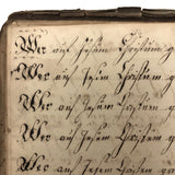 1829-30 Penmanship Practice Notebook, in German, Presumed American