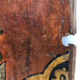 Antique Tibetan Large Painted Wooden Panel