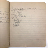 Marion and Lucille Effie Morse's "Big Game" Notebook, Hallowell Maine
