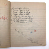 Marion and Lucille Effie Morse's "Big Game" Notebook, Hallowell Maine