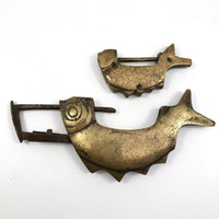 Brass Chinese Koi Shaped Locks