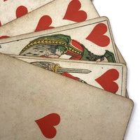B.P Grimaud 19th Century French No Indices Playing Cards - Hearts