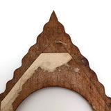 Diamond Shaped Antique Wooden Frame with Inlay Details